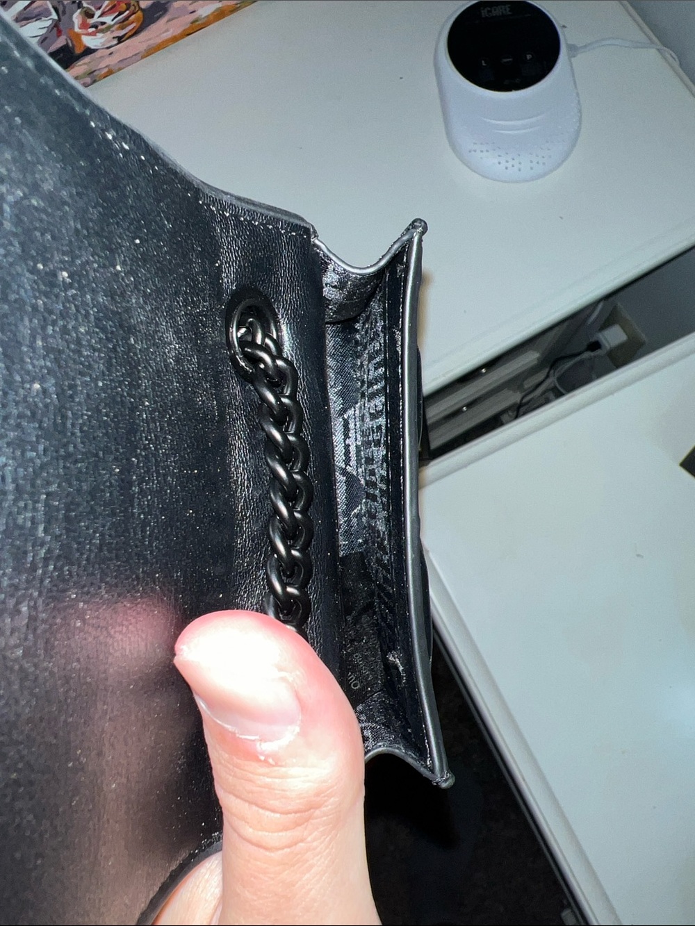 Kurt Geiger micro drench bag with large rhinestone eagle detail - Picture 7 of 9